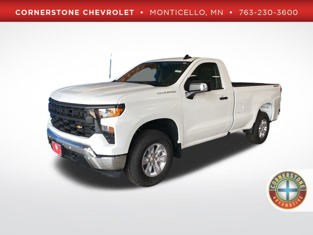 Summit White 2026 Chevrolet Silverado 1500 Pickup Truck Four-Wheel Drive Automatic
