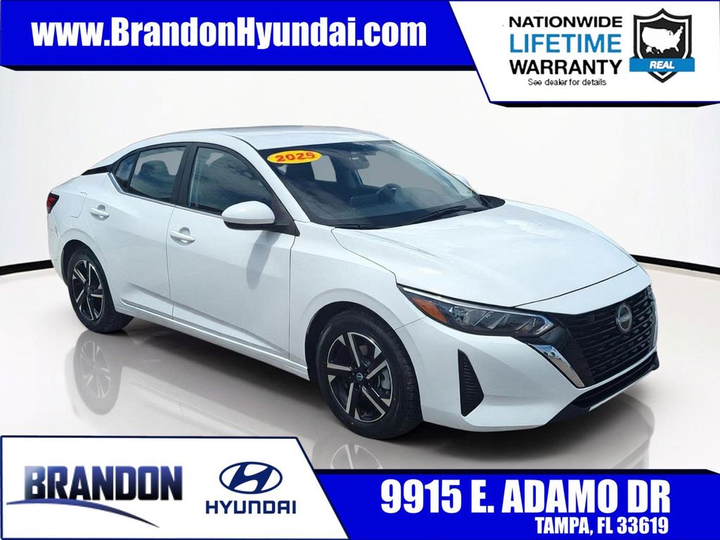 White (Fresh Powder) 2025 Nissan Sentra Sedan Front-Wheel Drive Continuously Variable Transmission