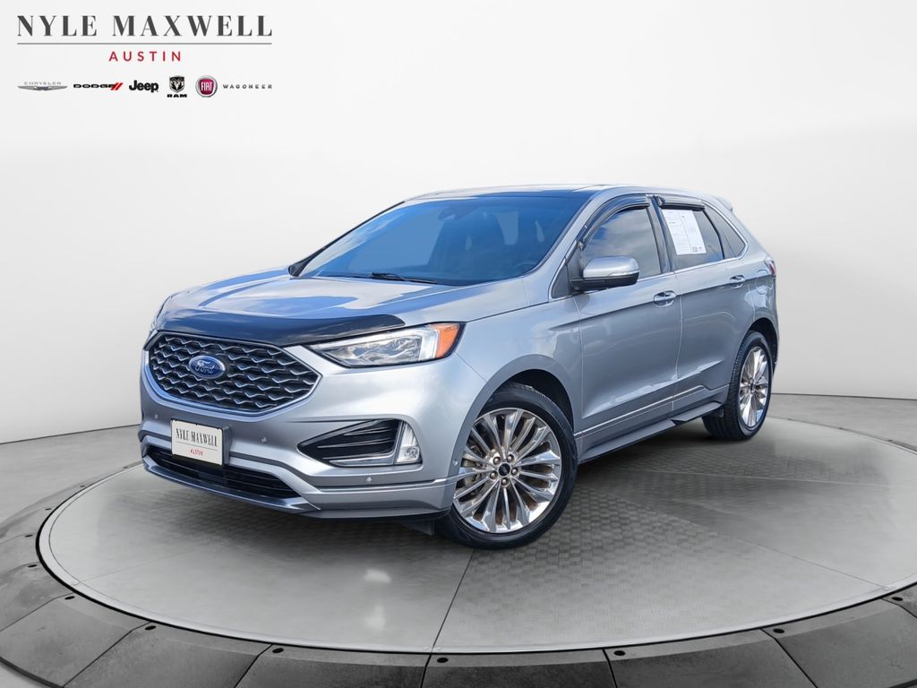 Silver Metallic 2020 Ford Edge Titanium FWD SUV / Crossover Front-Wheel Drive 8-Speed Automatic