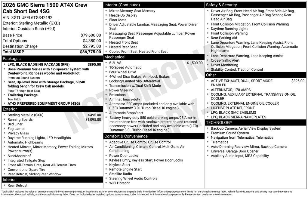 New 2026 Silver GMC AT4X image 49