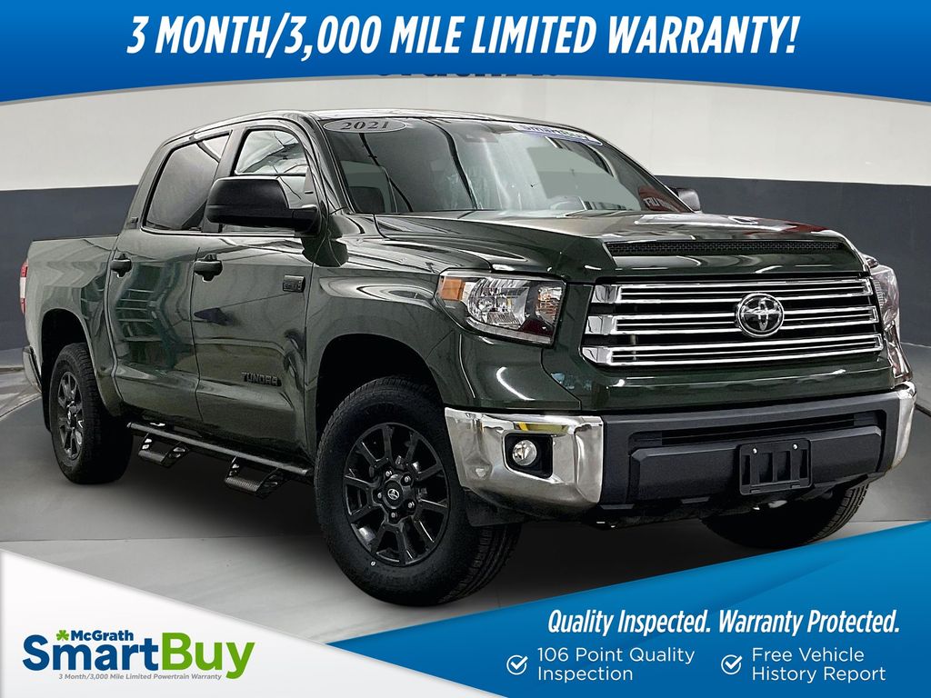 Army Green 2021 Toyota Tundra Pickup Truck Four-Wheel Drive 6-Speed Automatic