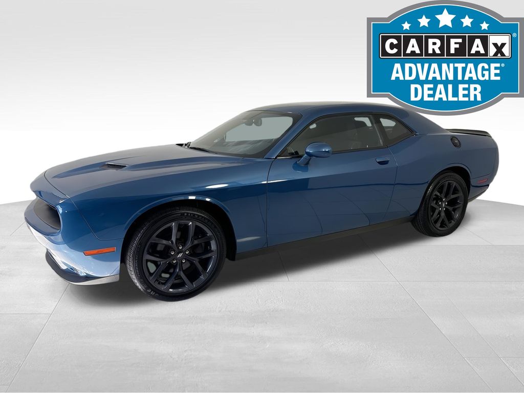 Blue (Frostbite) 2021 Dodge Challenger SXT RWD Coupe Rear-Wheel Drive 8-Speed Automatic