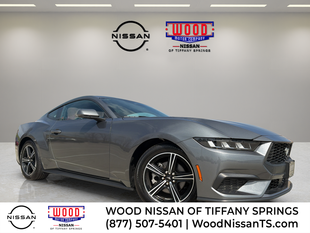 Carbonized Gray Metallic 2024 Ford Mustang EcoBoost Premium Fastback RWD Coupe Rear-Wheel Drive Automatic