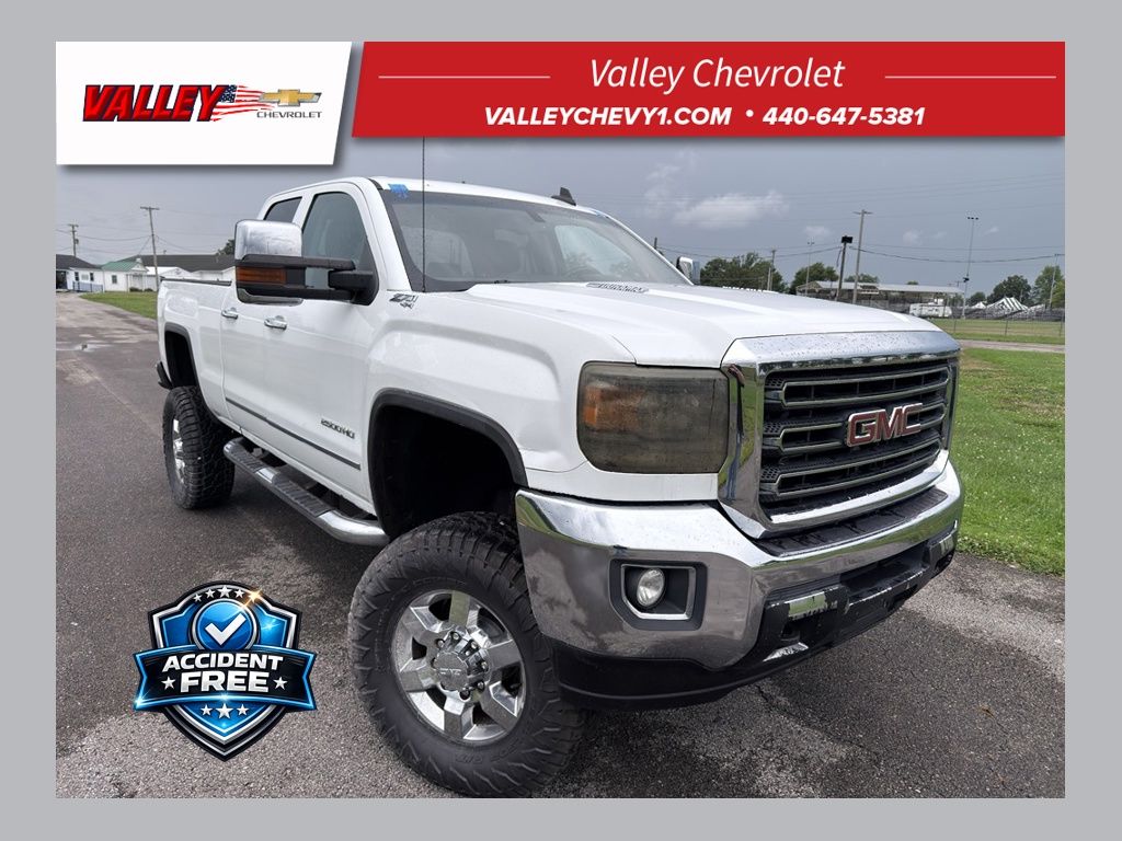 White 2016 GMC Sierra 2500HD Pickup Truck Four-Wheel Drive 6-Speed Automatic