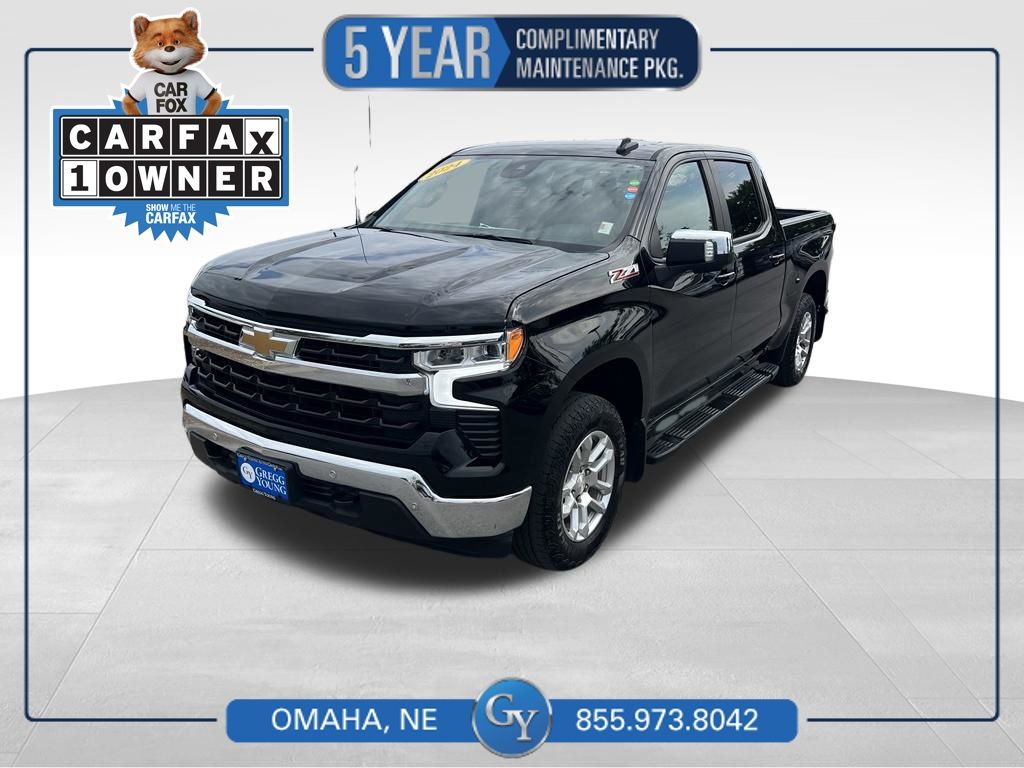 Black 2024 Chevrolet Silverado 1500 Pickup Truck Four-Wheel Drive Automatic