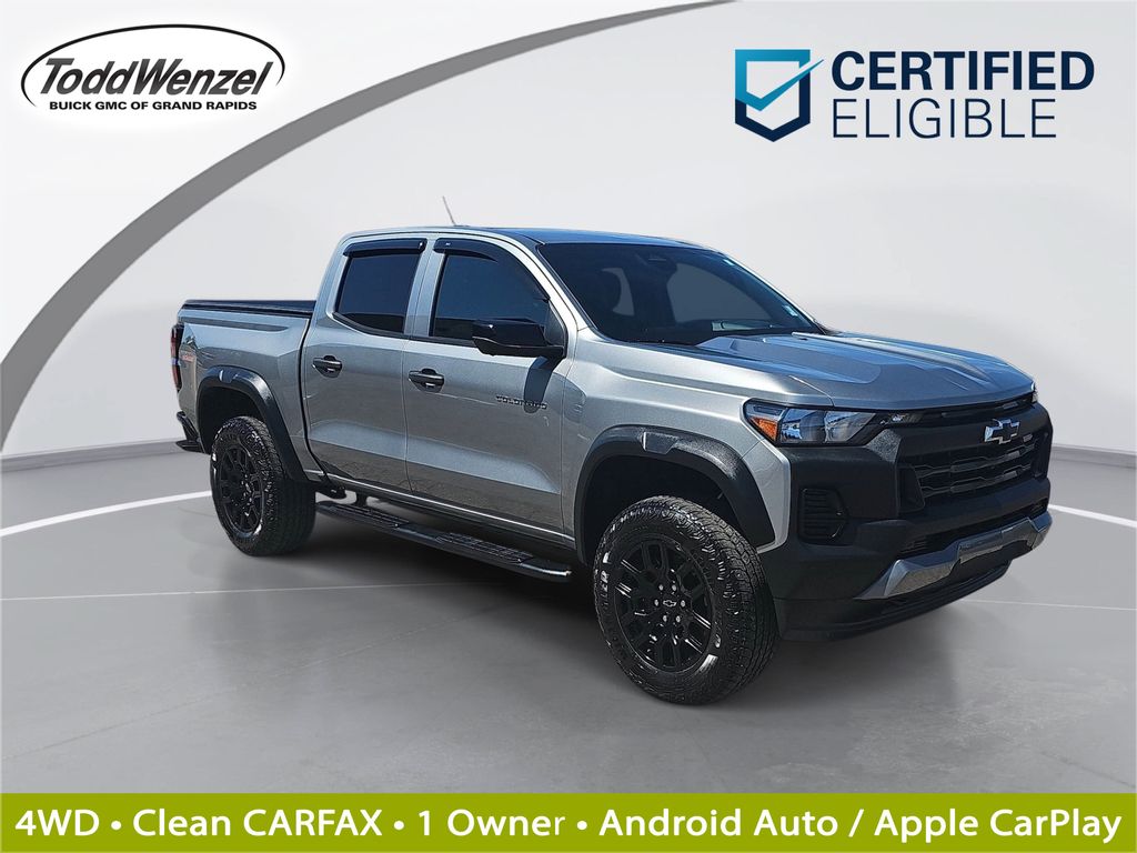 Sterling Gray Metallic 2023 Chevrolet Colorado Pickup Truck Four-Wheel Drive 8-Speed Automatic