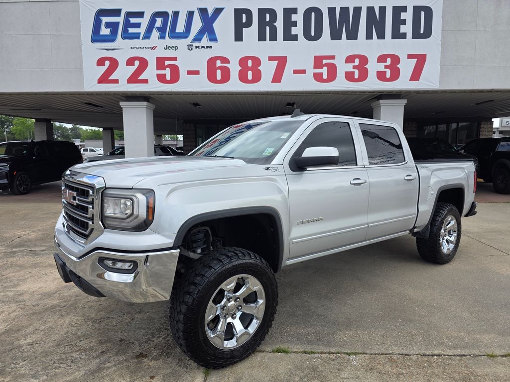 Quicksilver Metallic 2017 GMC Sierra 1500 SLE Crew Cab 4WD Pickup Truck Four-Wheel Drive 6-Speed Automatic Overdrive