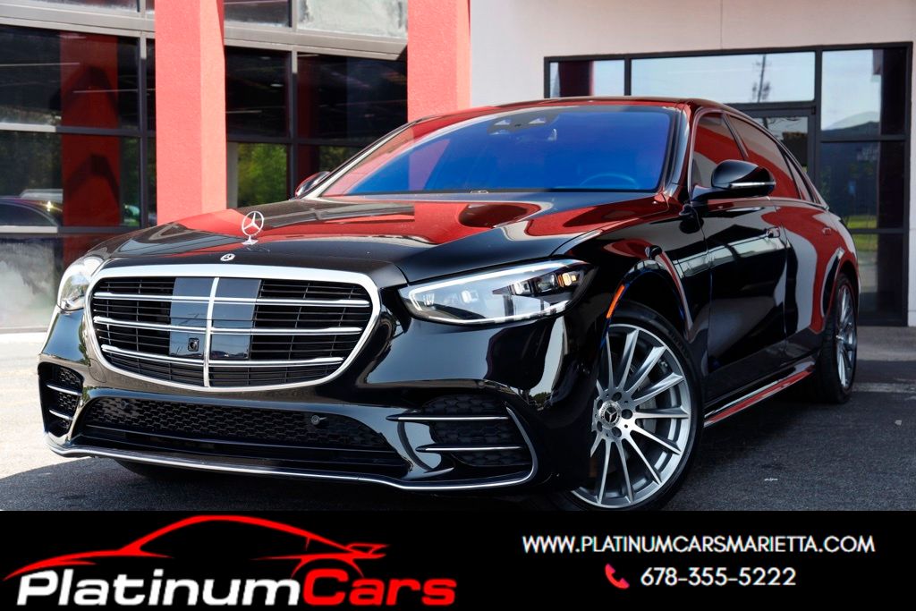 Black 2023 Mercedes-Benz S-Class Sedan All-Wheel Drive 9-Speed Automatic