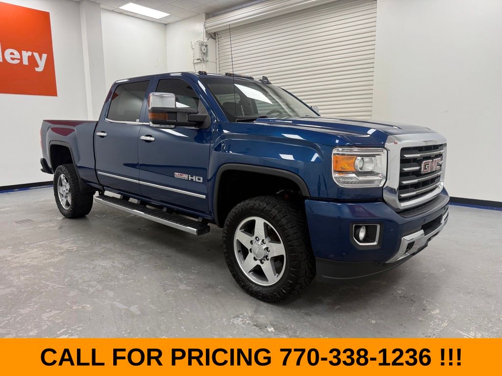 Stone Blue Metallic 2017 GMC Sierra 2500HD Pickup Truck Four-Wheel Drive 6-Speed Automatic Overdrive