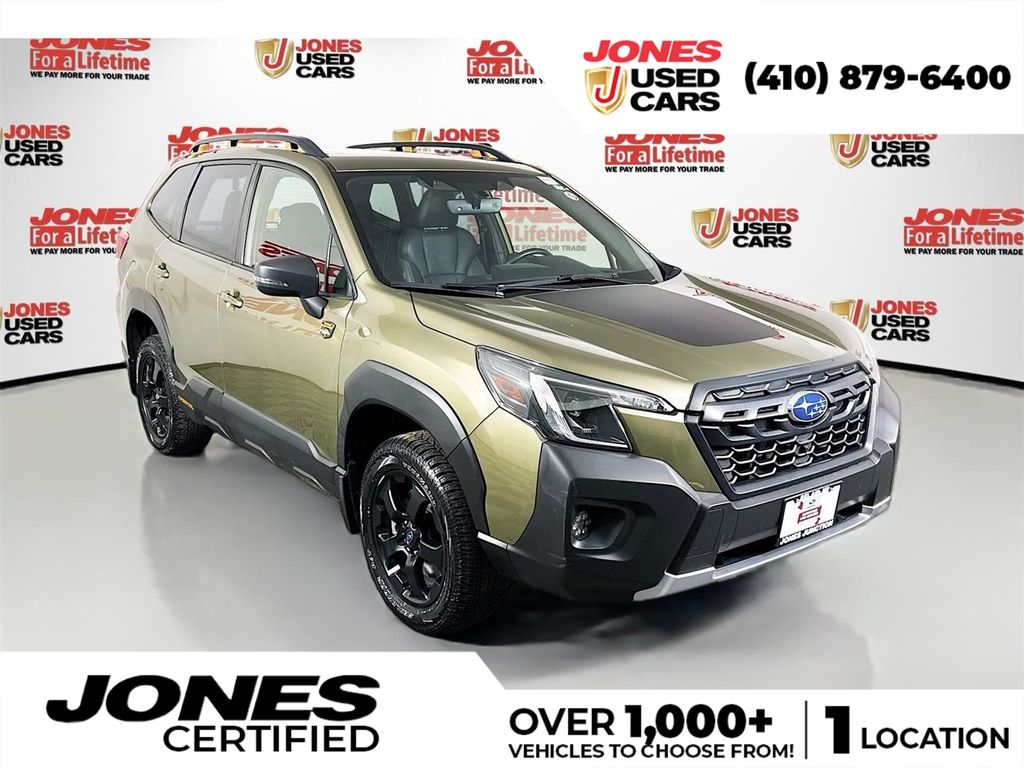 Green Metallic 2023 Subaru Forester Wilderness Crossover AWD SUV / Crossover All-Wheel Drive Continuously Variable Transmission