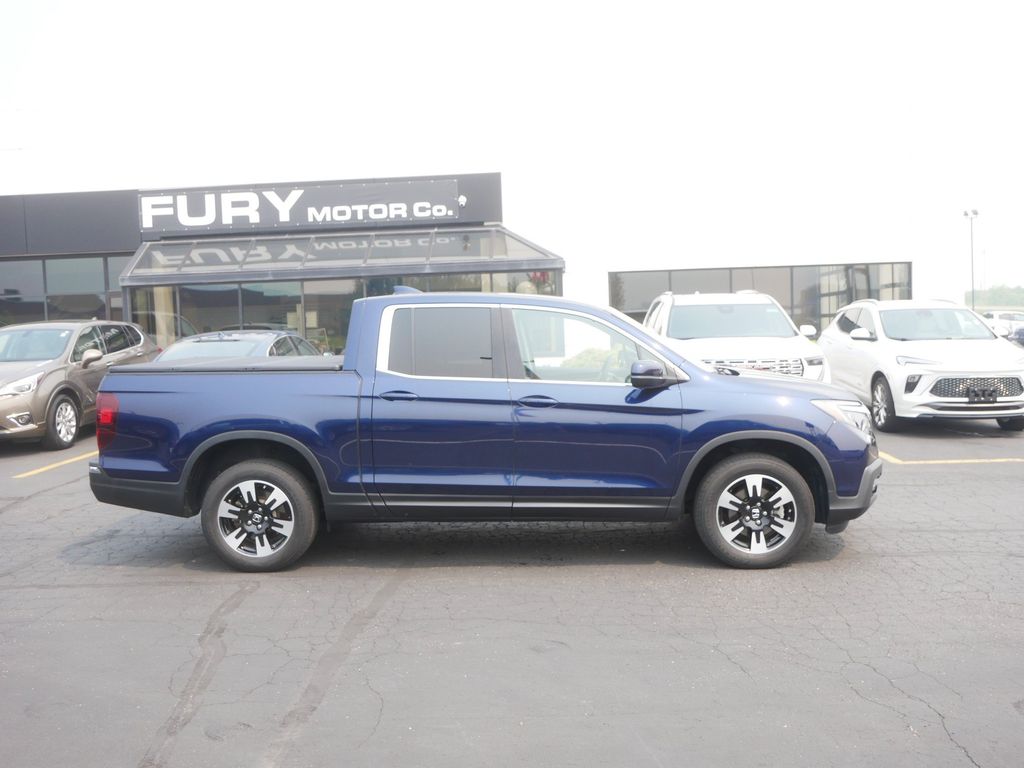 Black (Obsidian Blue Pearl) 2020 Honda Ridgeline Pickup Truck All-Wheel Drive 9-Speed Automatic