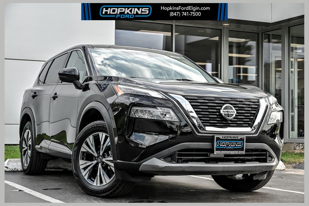 Super Black 2021 Nissan Rogue SUV / Crossover All-Wheel Drive Continuously Variable Transmission