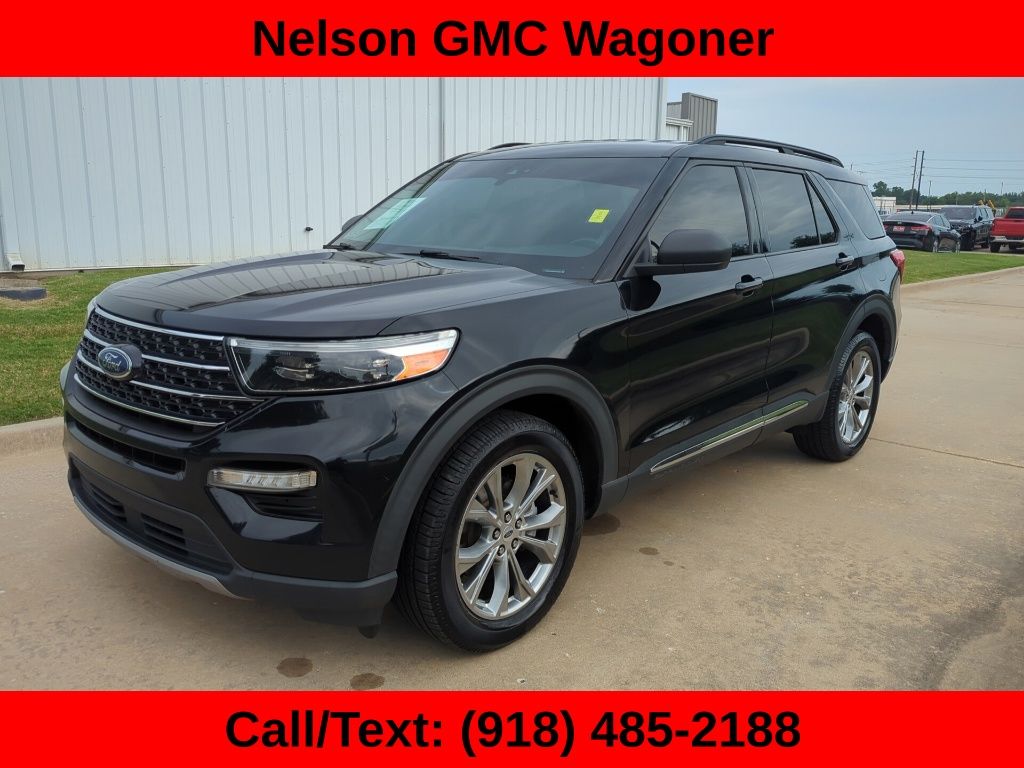 Agate Black Metallic 2021 Ford Explorer SUV / Crossover All-Wheel Drive Automatic