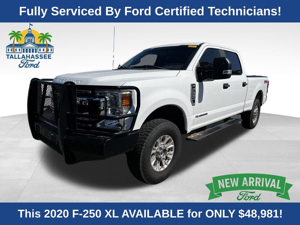 Oxford White 2020 Ford F-250 Super Duty XL Crew Cab 4WD Pickup Truck Four-Wheel Drive Automatic
