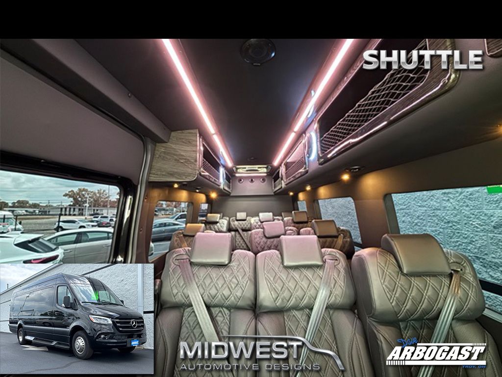 Black 2024 Mercedes-Benz Sprinter Cargo Van Rear-Wheel Drive 9-Speed Automatic