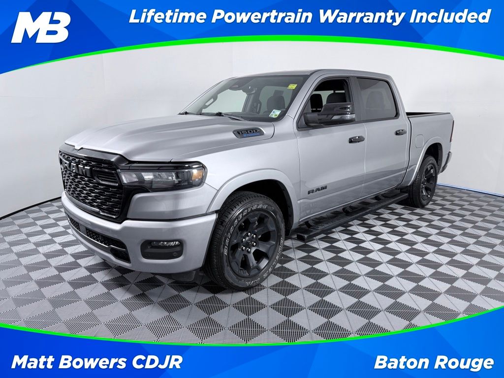 Billet Silver Metallic Clearcoat 2025 RAM 1500 Pickup Truck 4X2 8-Speed Automatic