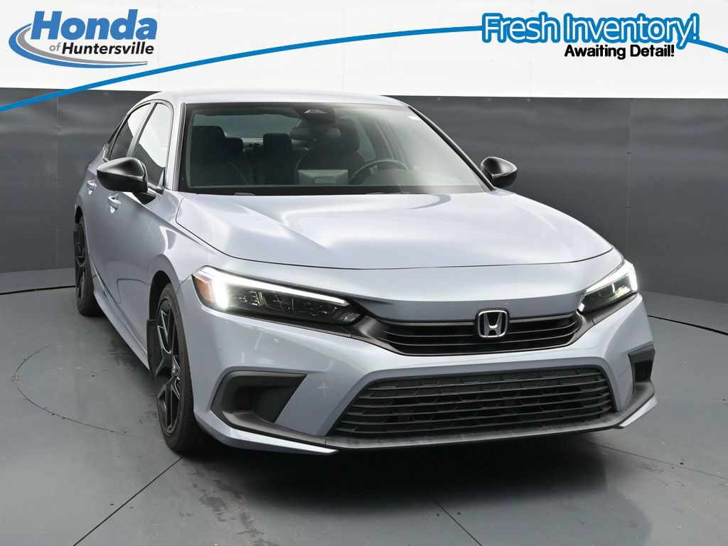 Sonic Gray Pearl 2024 Honda Civic Sedan Front-Wheel Drive Continuously Variable Transmission