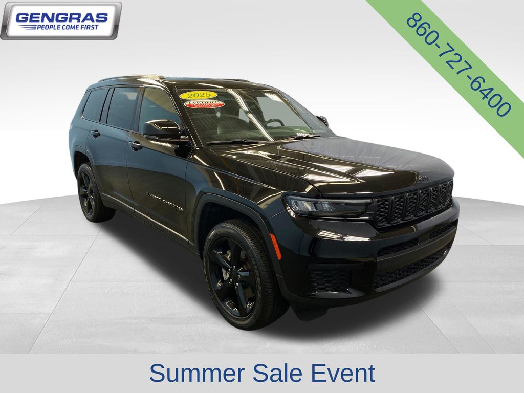 Diamond Black Crystal Pearlcoat 2025 Jeep Grand Cherokee L SUV / Crossover Four-Wheel Drive 8-Speed Automatic