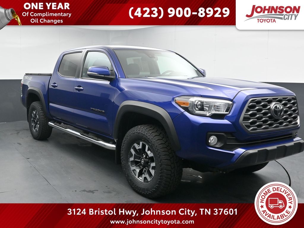 Blue Crush Metallic 2023 Toyota Tacoma TRD Off Road Double Cab 4WD Pickup Truck Four-Wheel Drive 6-Speed Automatic