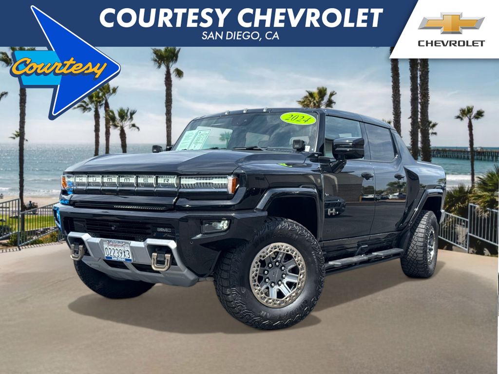 Void Black 2024 GMC Hummer EV Pickup 3X Crew Cab AWD Pickup Truck All-Wheel Drive 1-Speed Automatic