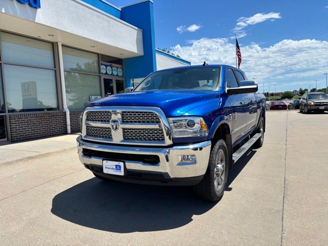 Blue Streak Pearlcoat 2015 RAM 2500 Laramie Mega Cab 4WD Pickup Truck Four-Wheel Drive 6-Speed Automatic