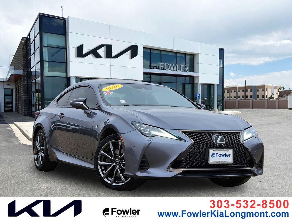 Gray 2020 Lexus RC 350 F Sport AWD Coupe All-Wheel Drive 6-Speed Automatic