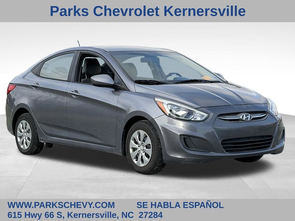 Gray Metallic 2017 Hyundai Accent Sedan Front-Wheel Drive 6-Speed Automatic