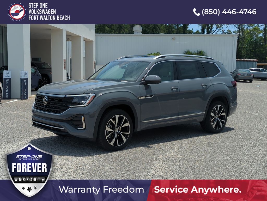 Pure Gray 2026 Volkswagen Atlas SEL Premium R-Line 4Motion SUV / Crossover All-Wheel Drive 8-Speed Automatic