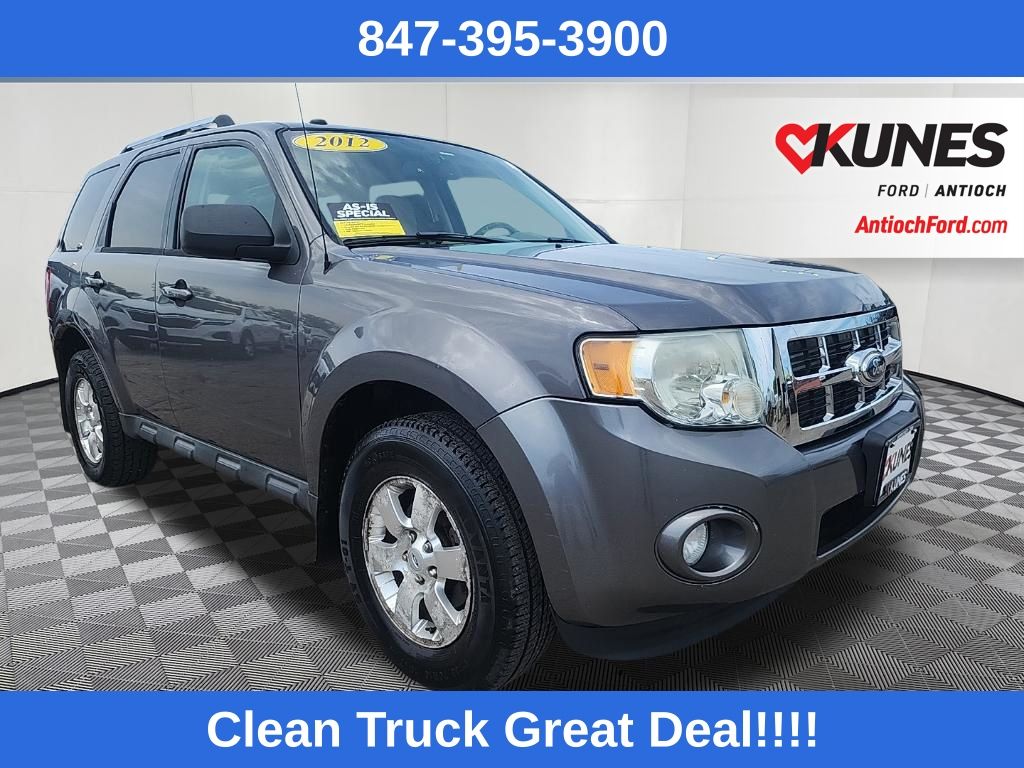 Sterling Gray Metallic 2012 Ford Escape SUV / Crossover All-Wheel Drive 6-Speed Automatic