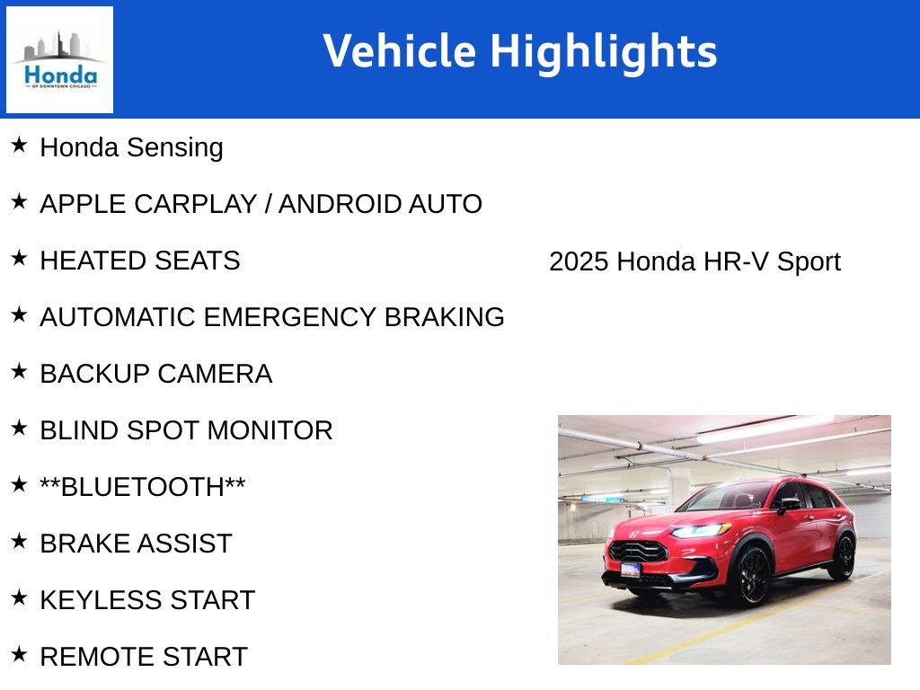 2025 Honda HR-V Sport 7