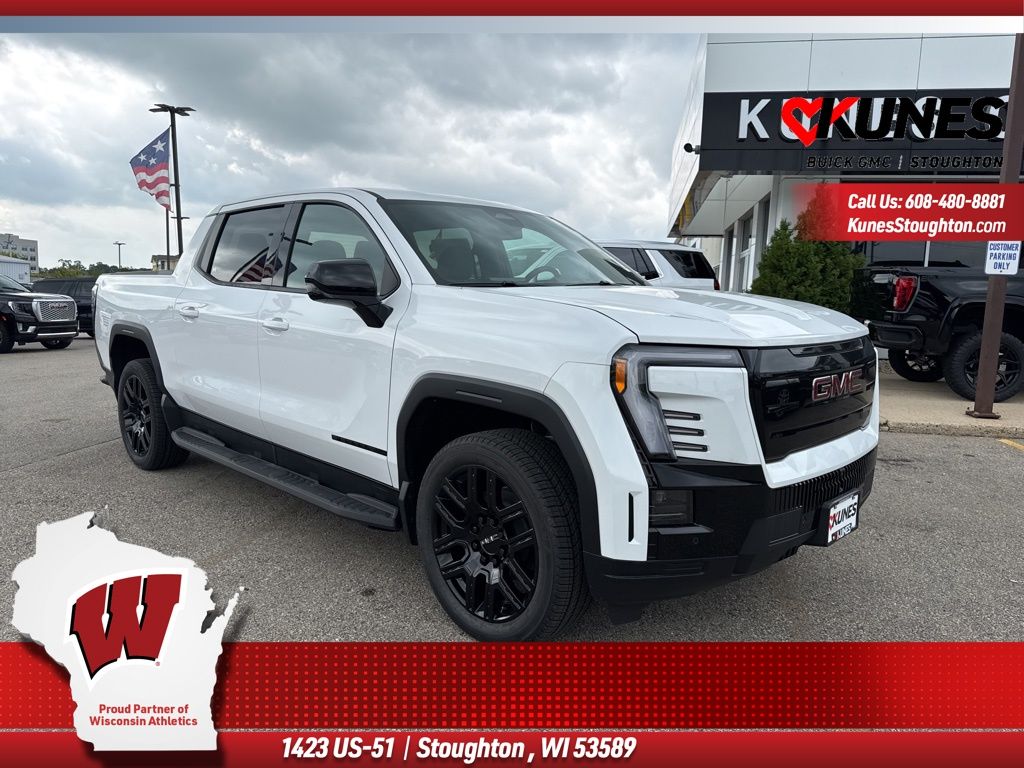 Summit White 2026 GMC Sierra EV Pickup Truck All-Wheel Drive 1-Speed Automatic