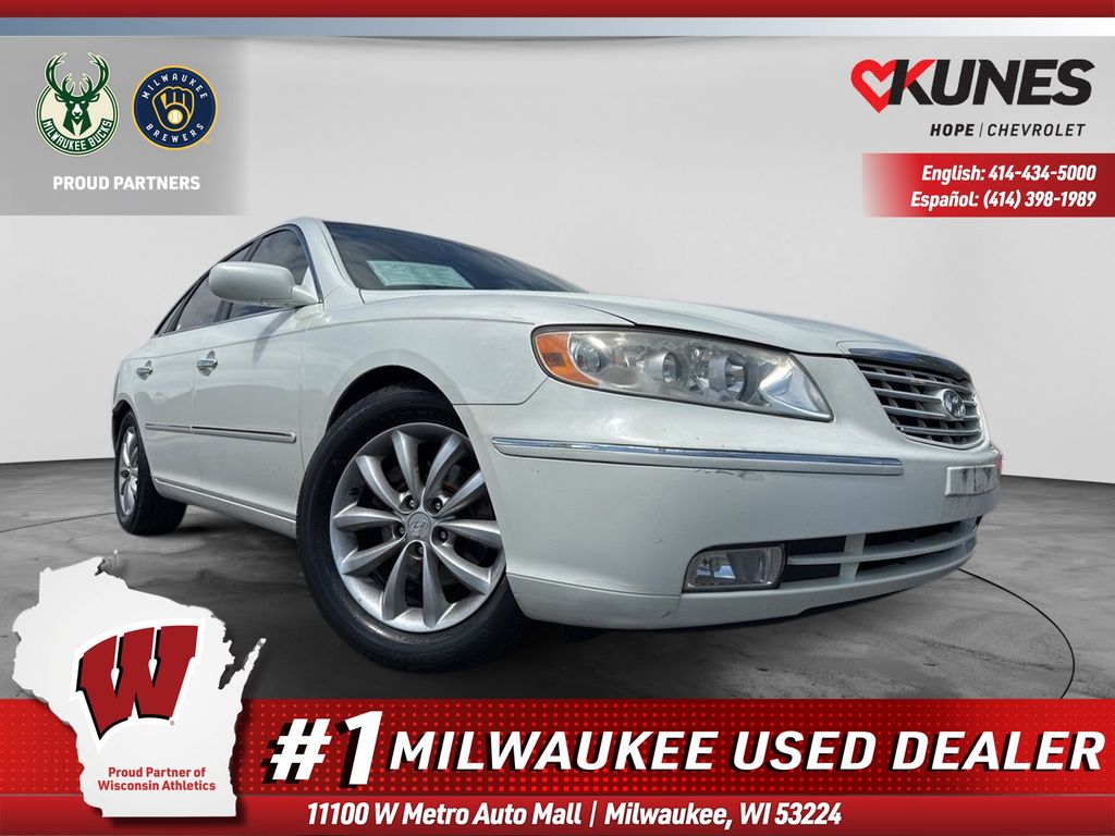 Bright Silver 2006 Hyundai Azera Sedan Front-Wheel Drive 5-Speed Automatic