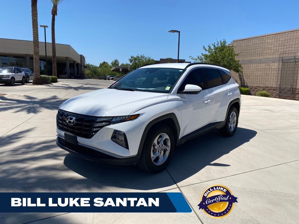 White Pearl 2024 Hyundai Tucson SUV / Crossover All-Wheel Drive 8-Speed Automatic