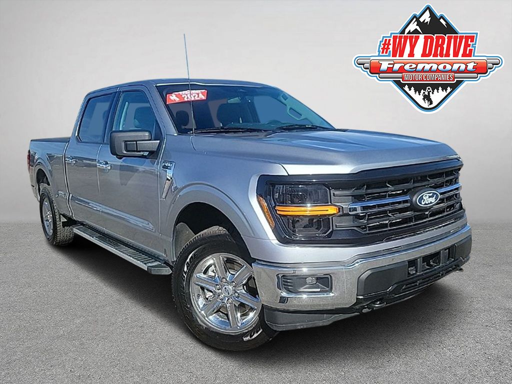 Silver 2024 Ford F-150 XLT SuperCrew 4WD Pickup Truck Four-Wheel Drive Automatic