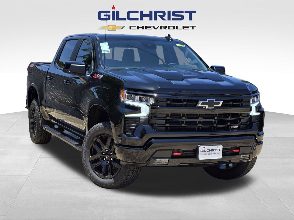 Black 2026 Chevrolet Silverado 1500 LT Trail Boss Crew Cab 4WD Pickup Truck Four-Wheel Drive Automatic