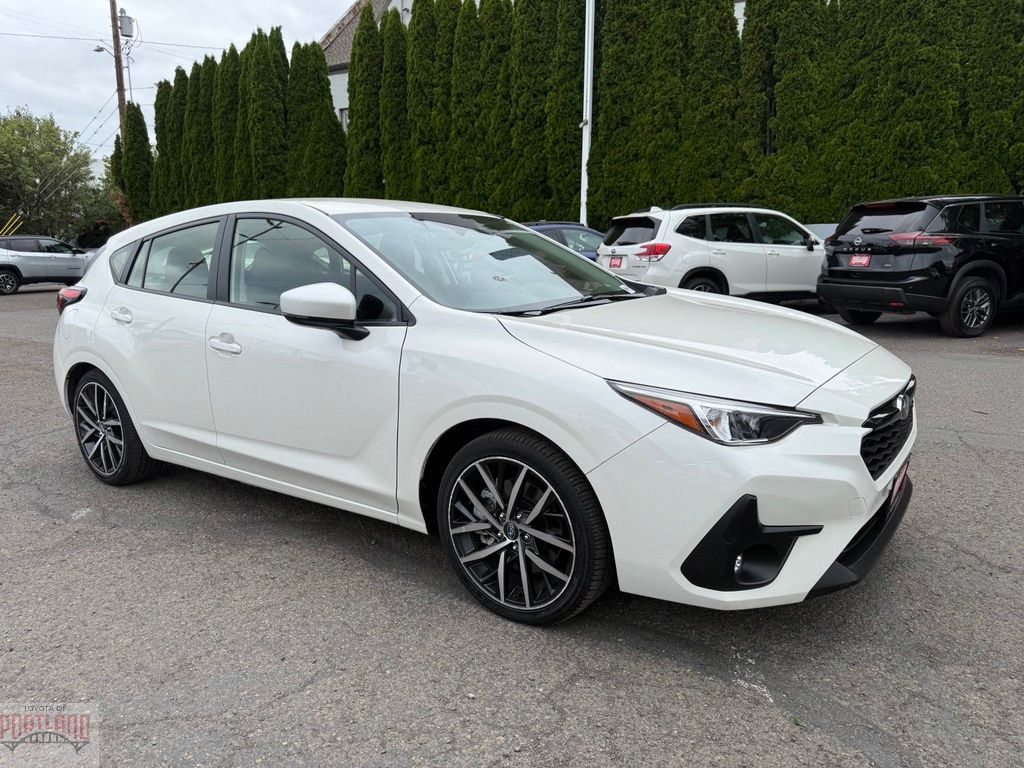 Crystal White Pearl 2024 Subaru Impreza Wagon All-Wheel Drive Continuously Variable Transmission
