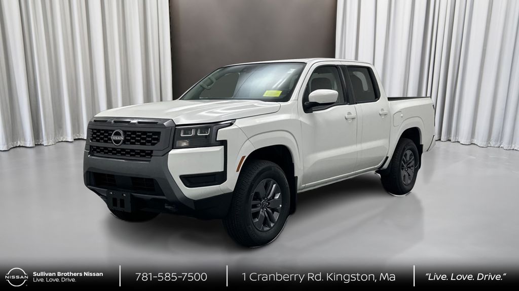 Glacier White 2026 Nissan Frontier Pickup Truck Four-Wheel Drive 9-Speed Automatic Overdrive