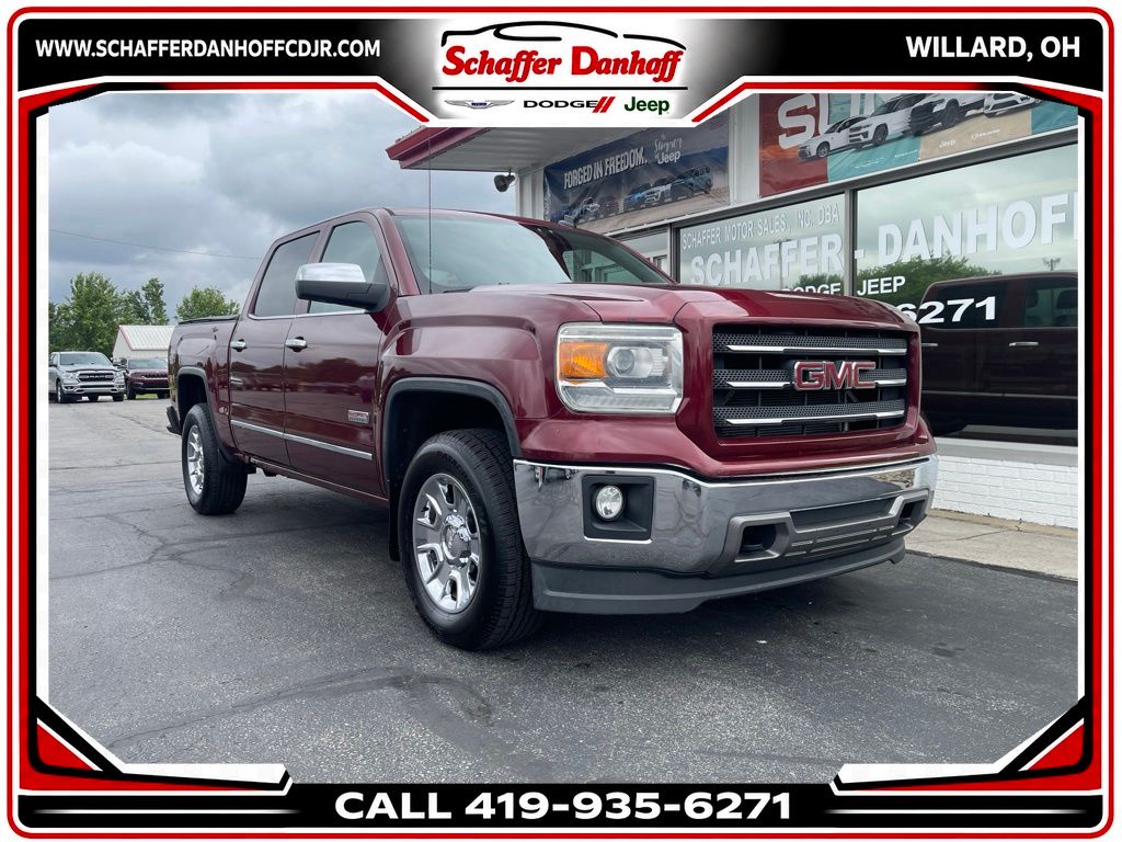 Sonoma Red Metallic 2014 GMC Sierra 1500 Pickup Truck Four-Wheel Drive 6-Speed Automatic Overdrive