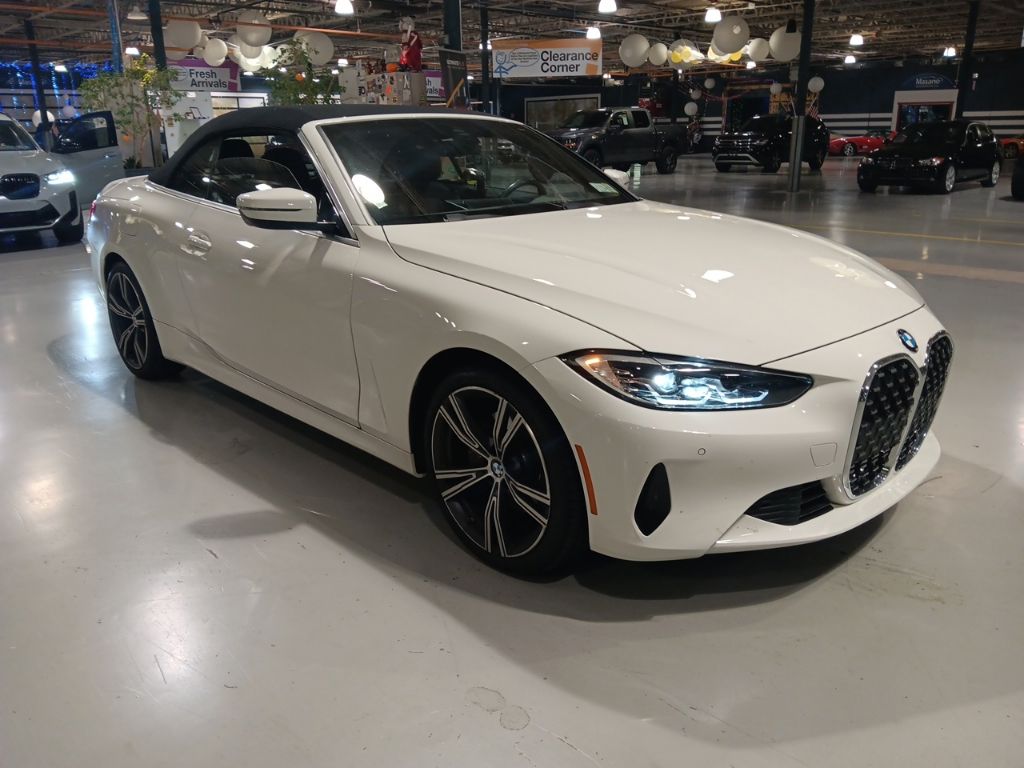Alpine White 2024 BMW 4 Series Convertible All-Wheel Drive 8-Speed Automatic