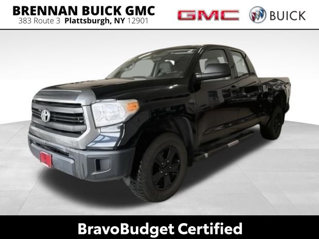 Black 2016 Toyota Tundra SR Double Cab 4.6L 4WD Pickup Truck Four-Wheel Drive 6-Speed Automatic Overdrive