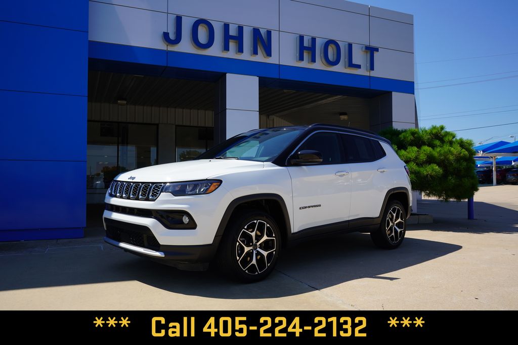 Bright White Clearcoat 2025 Jeep Compass SUV / Crossover Four-Wheel Drive 8-Speed Automatic