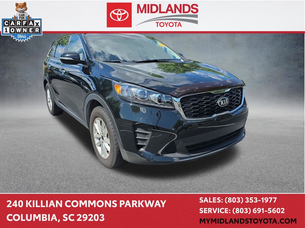 Ebony Black 2019 Kia Sorento SUV / Crossover Front-Wheel Drive 6-Speed Automatic