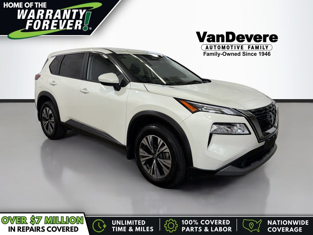Pearl White Tricoat 2023 Nissan Rogue SUV / Crossover All-Wheel Drive Continuously Variable Transmission