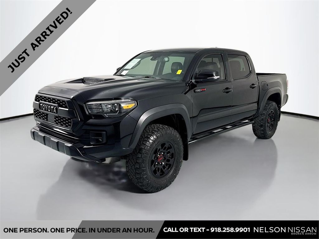 Midnight Black Metallic 2018 Toyota Tacoma TRD Pro Double Cab 4WD Pickup Truck Four-Wheel Drive 6-Speed Automatic