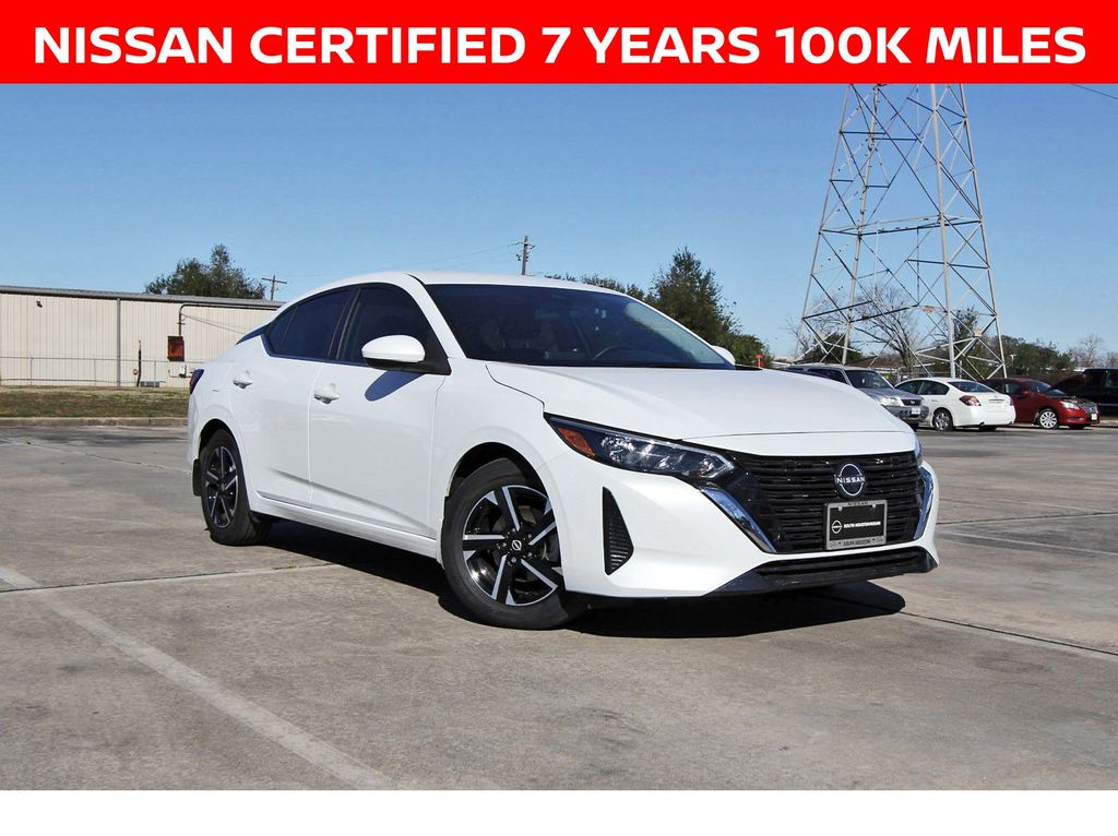 Aspen White 2025 Nissan Sentra Sedan Front-Wheel Drive Continuously Variable Transmission