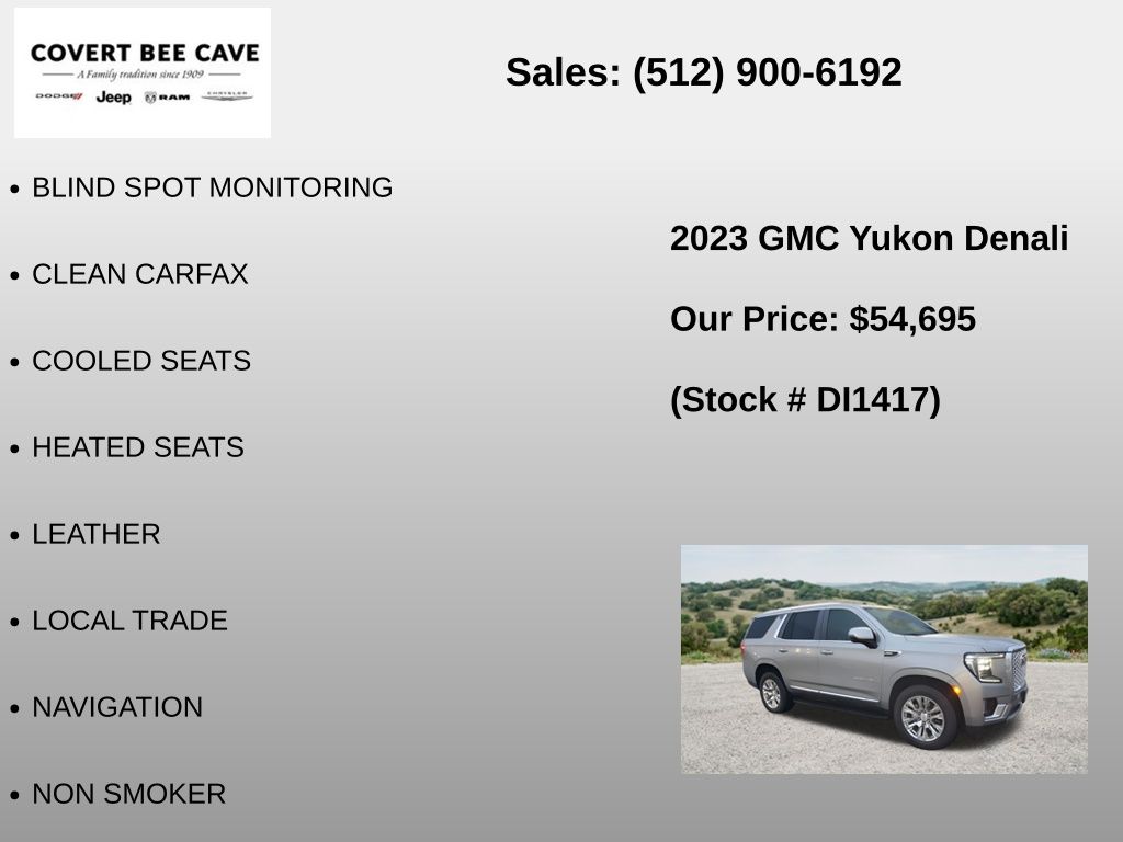 Used Car 2023 Gmc Yukon  Denali For Sale Under $60,000 In Austin, Texas