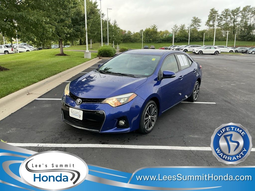 Blue Crush Metallic 2015 Toyota Corolla Sedan Front-Wheel Drive Continuously Variable Transmission