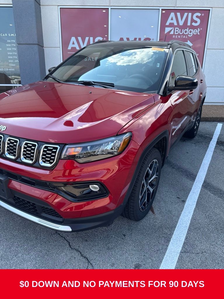 Red Hot Pearlcoat 2025 Jeep Compass SUV / Crossover Four-Wheel Drive 8-Speed Automatic