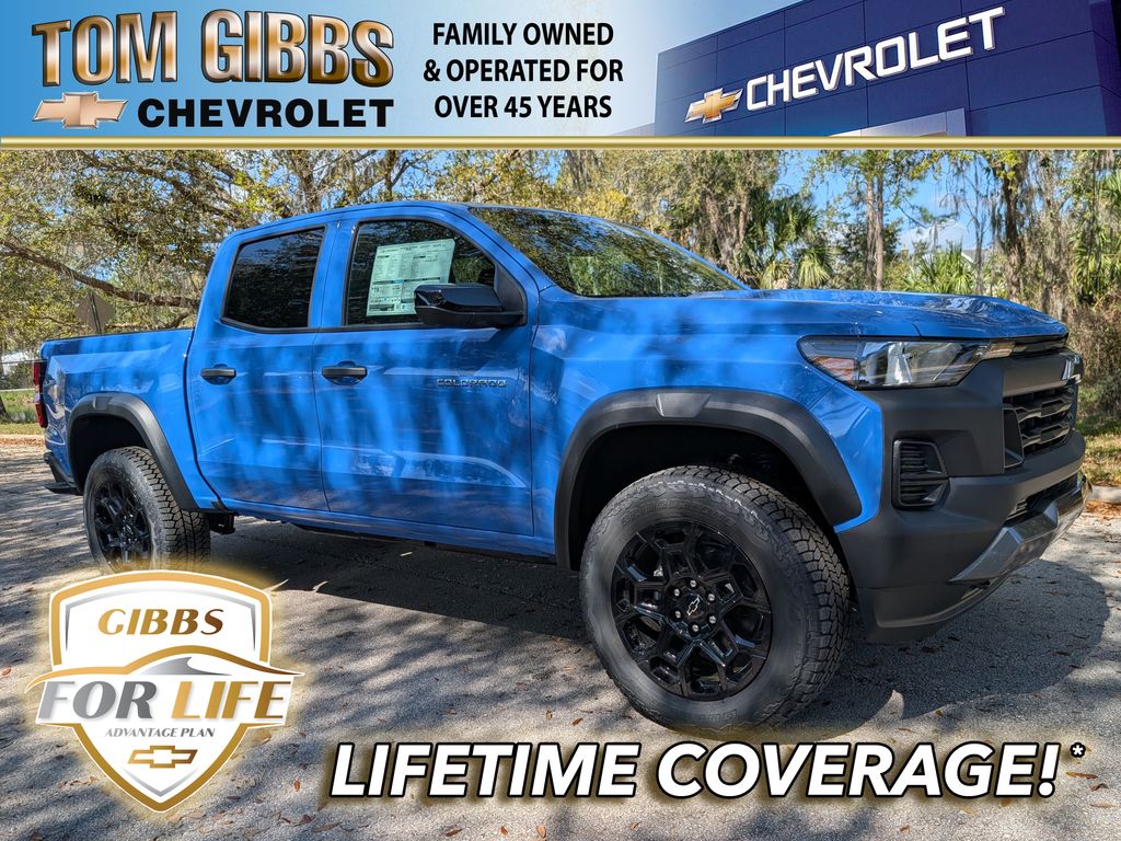 Reef Blue Metallic 2026 Chevrolet Colorado Pickup Truck Four-Wheel Drive 8-Speed Automatic