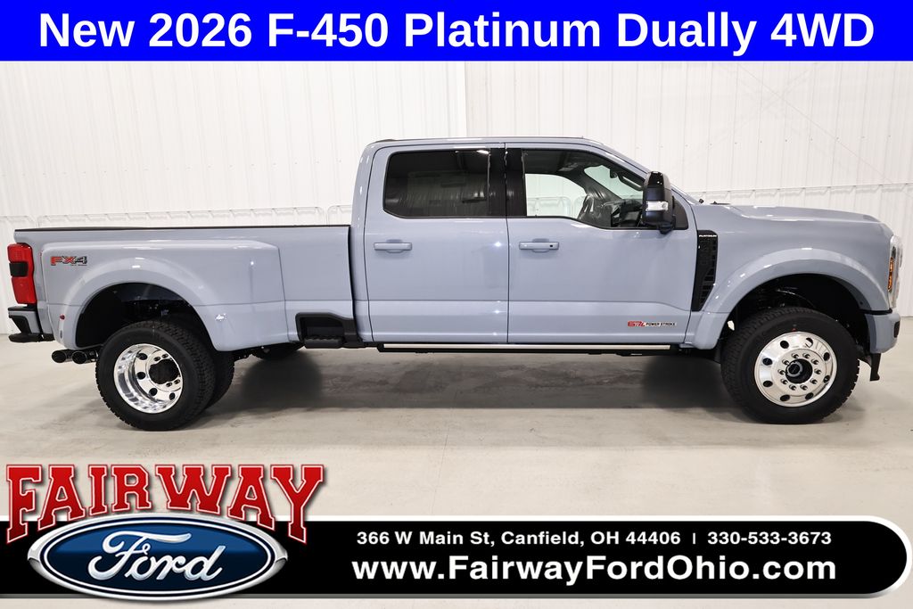 Glacier Gray Metallic Tri-Coat 2026 Ford F-450 Super Duty Pickup Truck Four-Wheel Drive Automatic